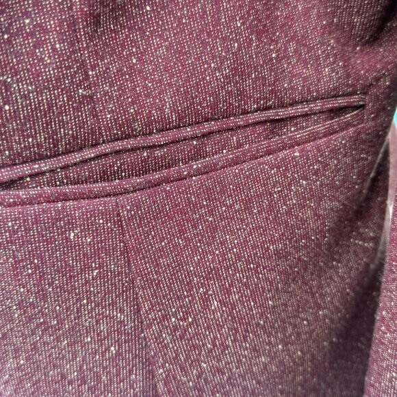 Very Pretty Maroon 2 Piece Amanda Smith Woman Suit- Skirt Set With Pockets! - Picture 6 of 6